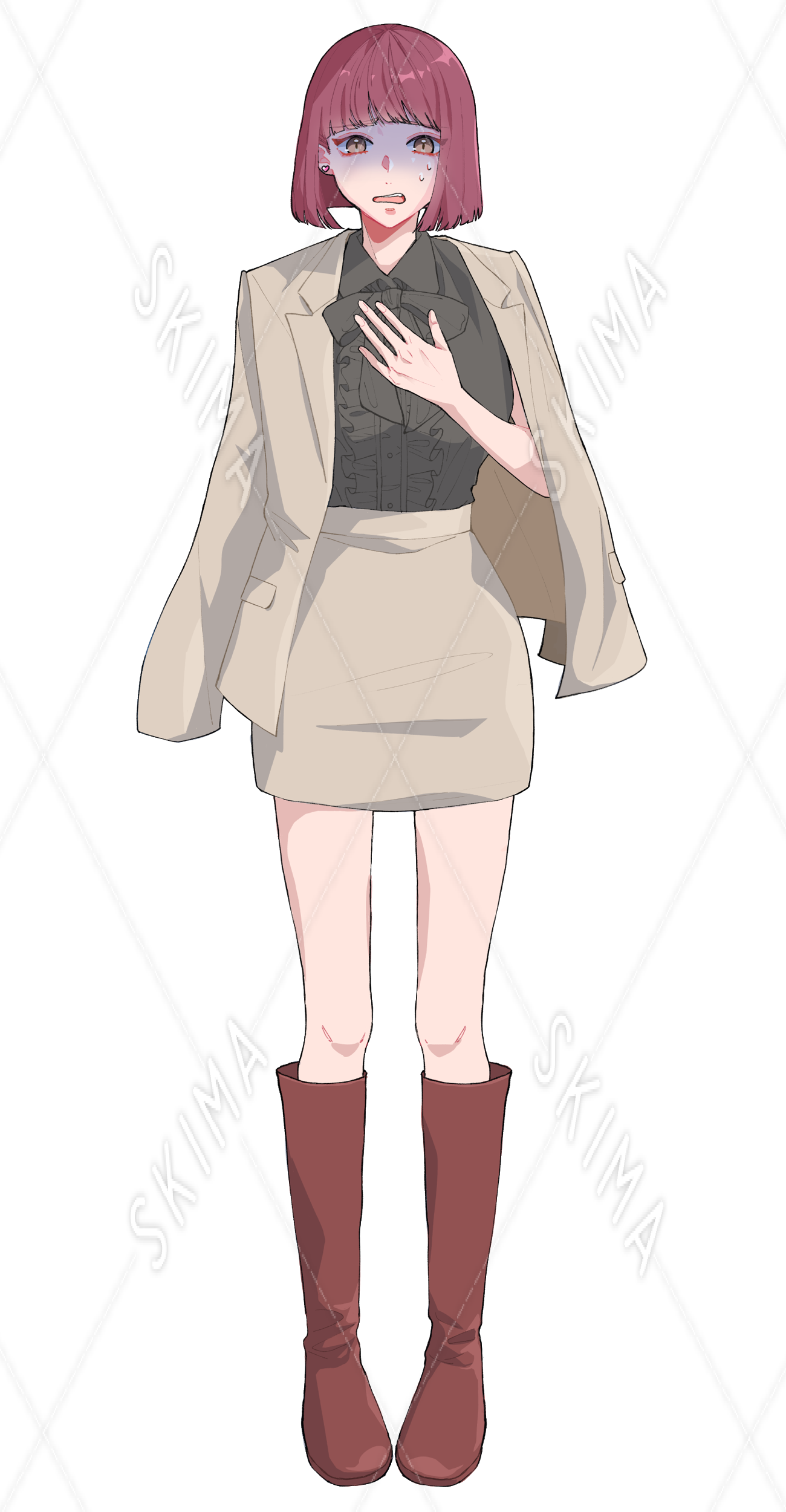 ボブヘアーの女の子 表情差分4種 スキマ スキルのオーダーメイドマーケット Skima