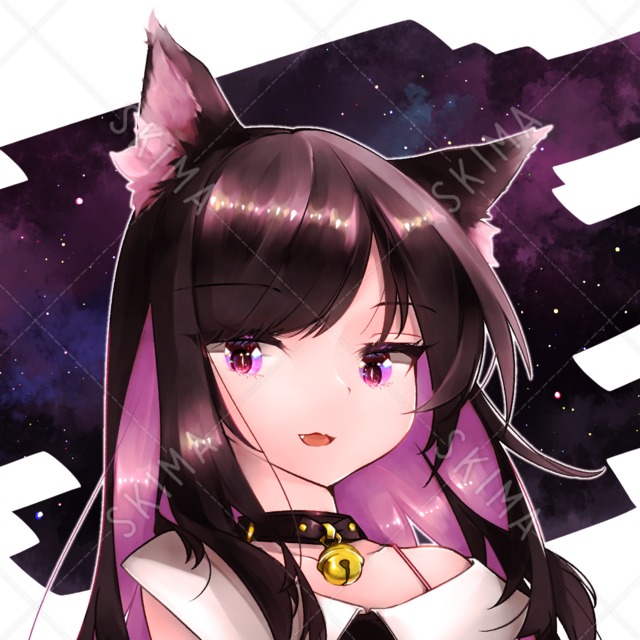 SNSアイコン(猫耳の女の子)