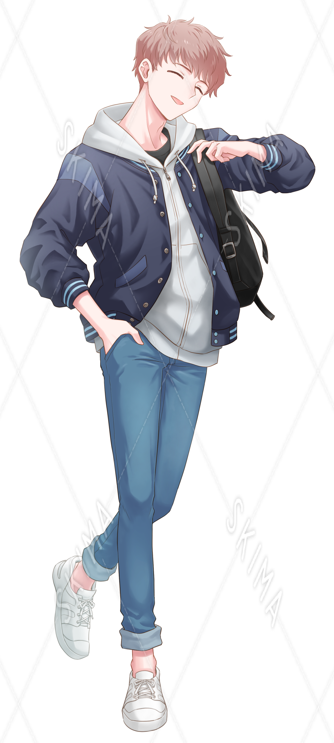 スタジャン パーカーの男の子 スキマ スキルのオーダーメイドマーケット Skima