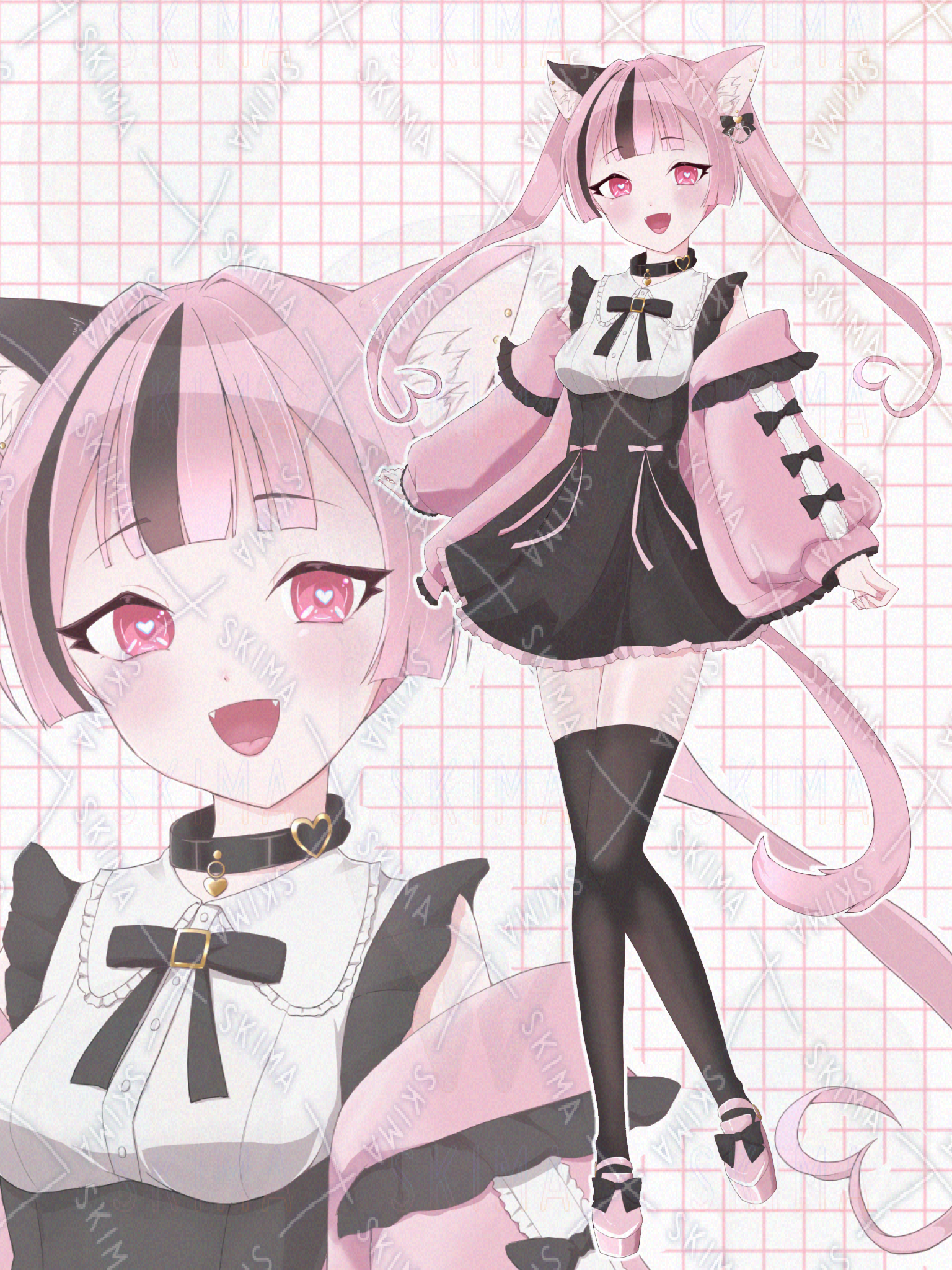 ゆるふわピンクツインテールの女の子立ち絵販売します ゆるふわピンクツインテールの女の子立ち絵販売します あでりーぬ on
