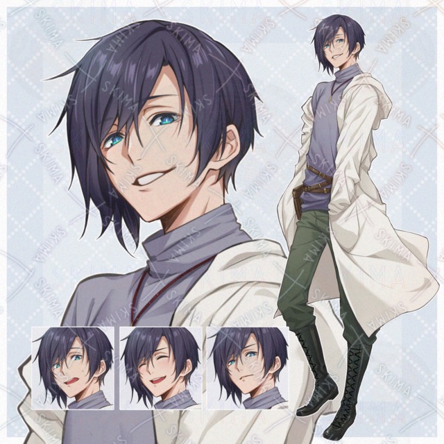 【adopt_03】 男性　立ち絵　表情差分9種