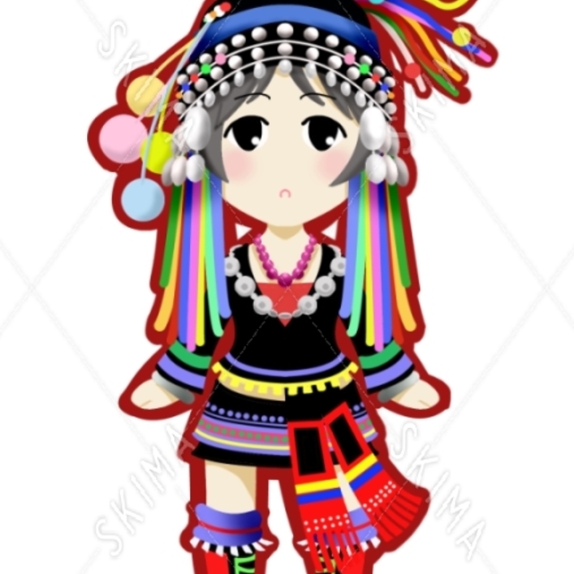 民族衣装の女の子