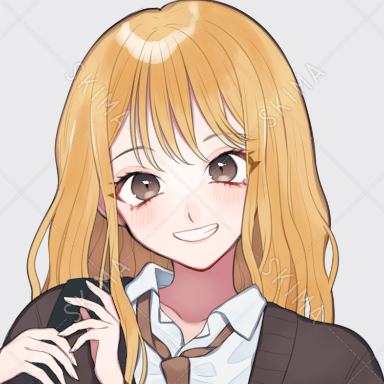 陽キャな少女アイコン 計4枚 表情差分付き スキマ スキルのオーダーメイドマーケット Skima