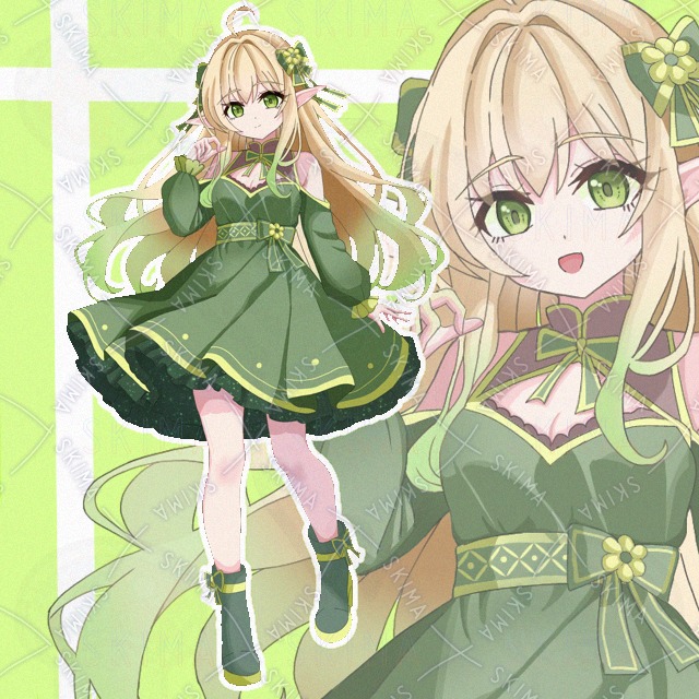 【表情差分10種】エルフ少女