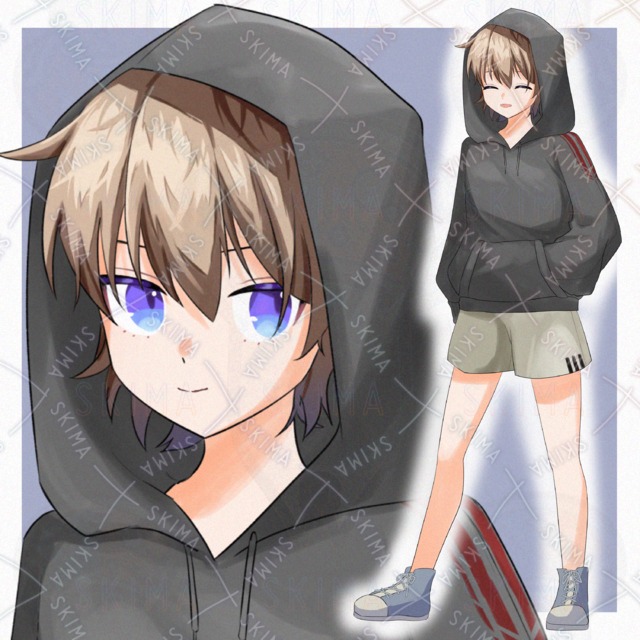 パーカーの少年