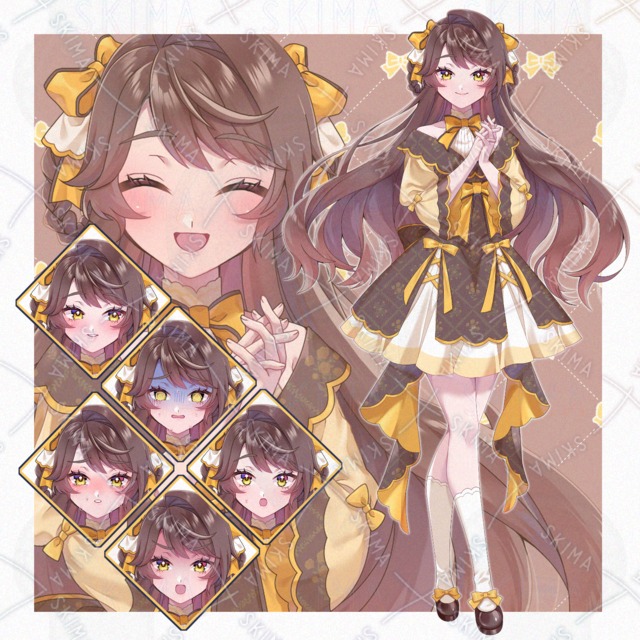 【値下げ中】三つ編みリング【表情差分7種】