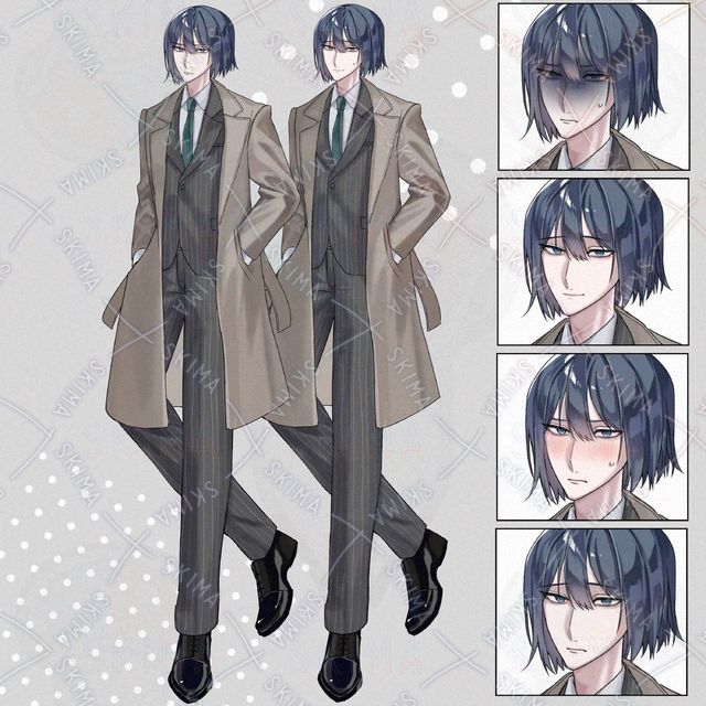 不愛想な男