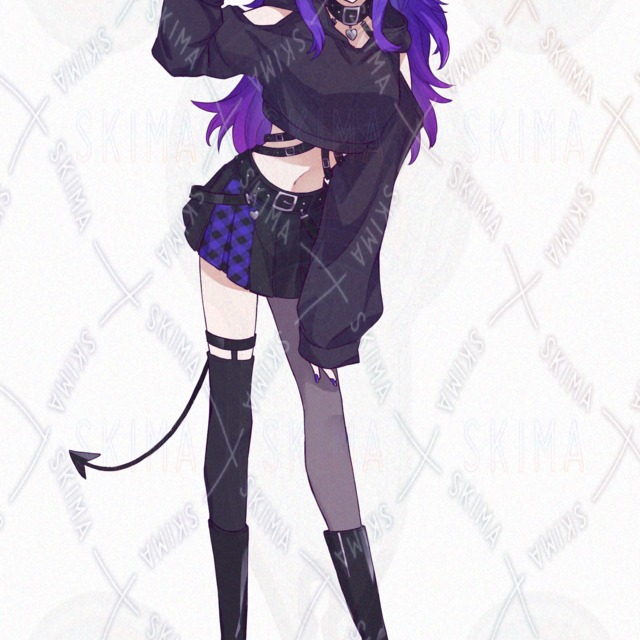 【表情8種】パンクデビルちゃんの商品画像2枚目