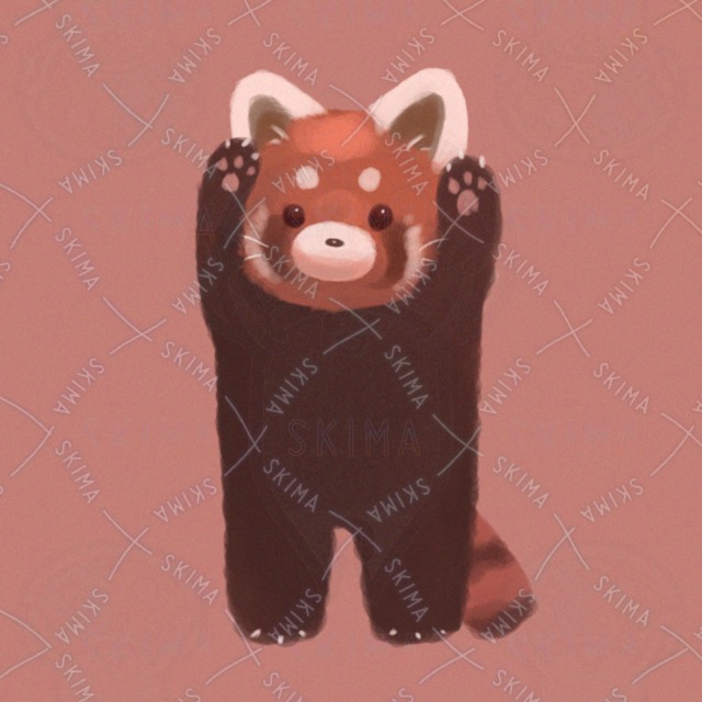 可愛いレッサーパンダのアイコン