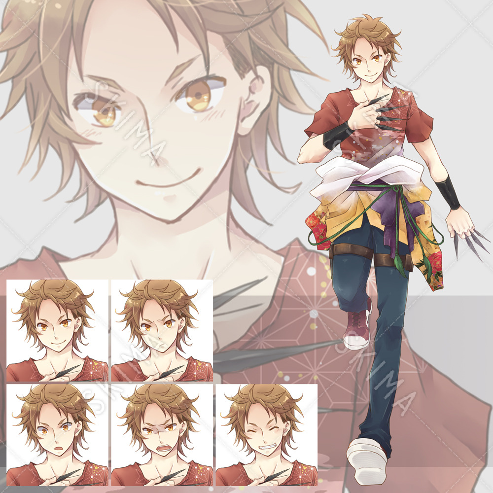 苦無 和風味な男キャラ スキマ スキルのオーダーメイドマーケット Skima