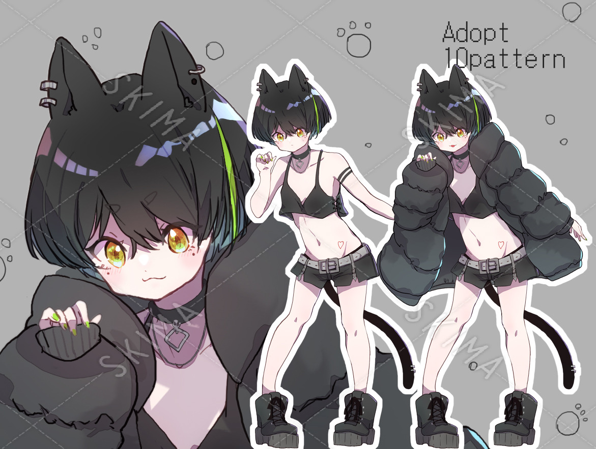 立ち絵 ダウンコート 10種 スキマ スキルのオーダーメイドマーケット Skima