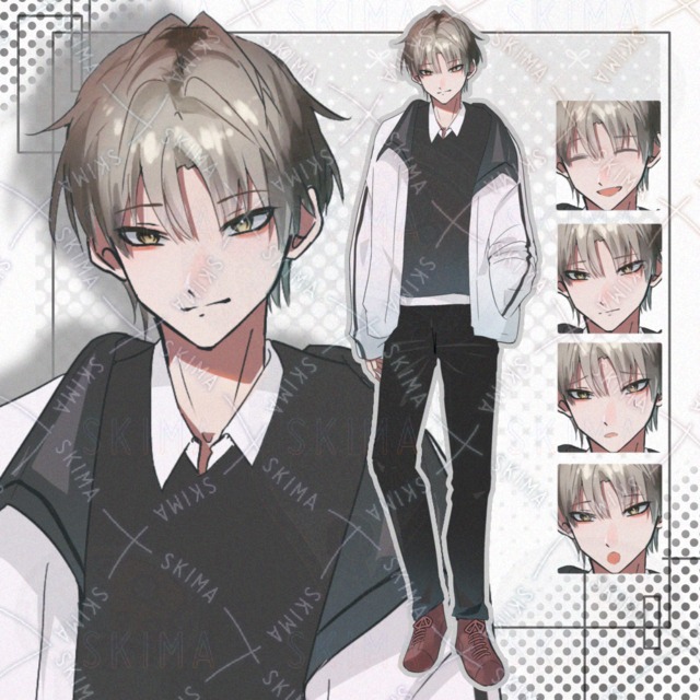 【立ち絵】男性 つり目