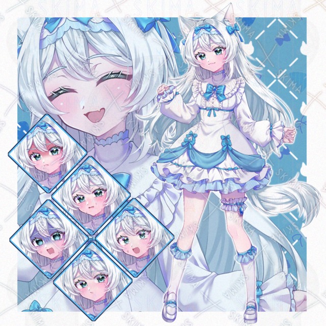 白猫ロリータ【表情差分7種】