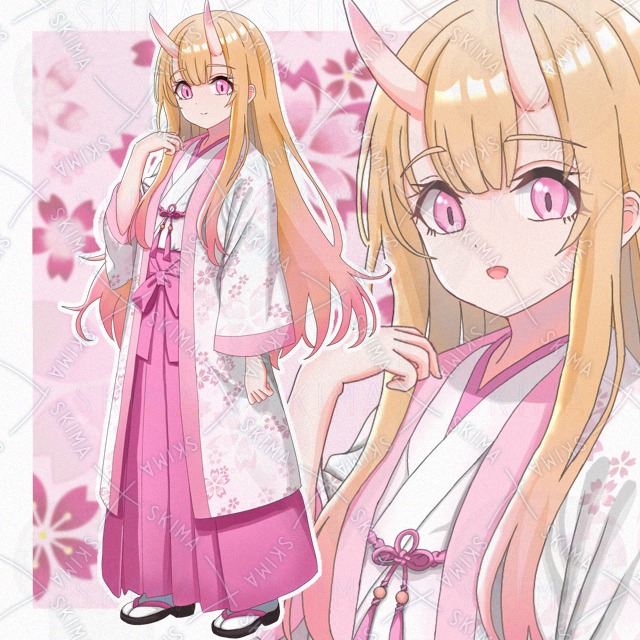 【表情差分10種】鬼の少女