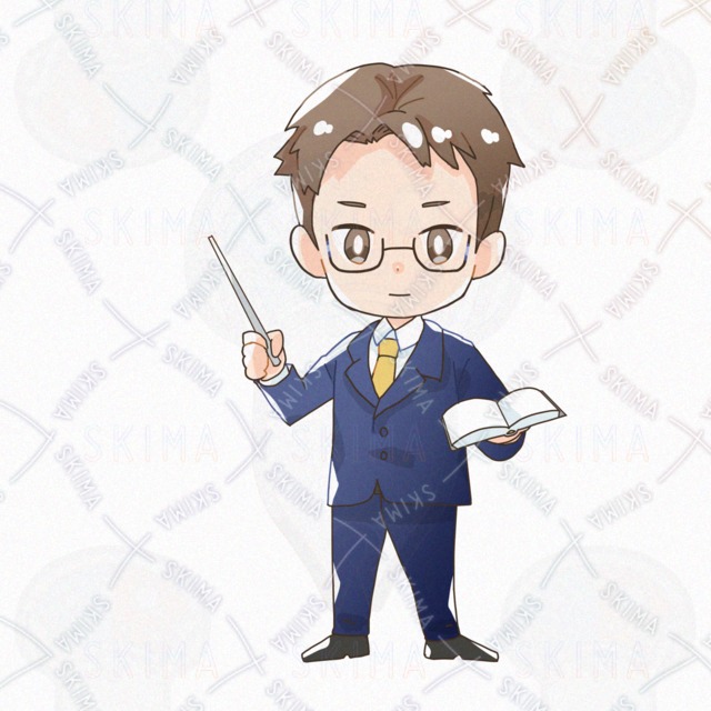 선생님 강사 지시봉을 든 남자 미니 캐릭터 상품 이미지 3번째