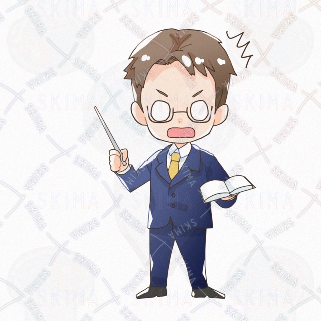 선생님 강사 지시봉을 든 남자 미니 캐릭터 상품 이미지 5번째