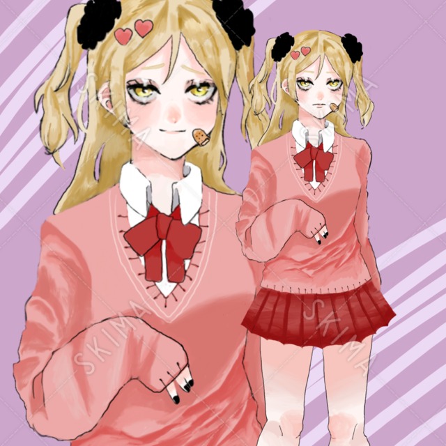 金髪の女子高生