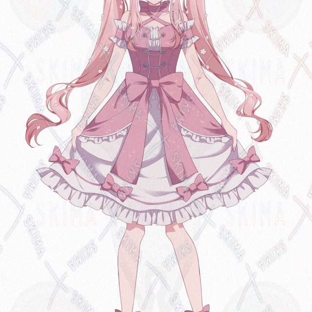 표정 7종】트윈텔의 소녀 상품 이미지 4번째