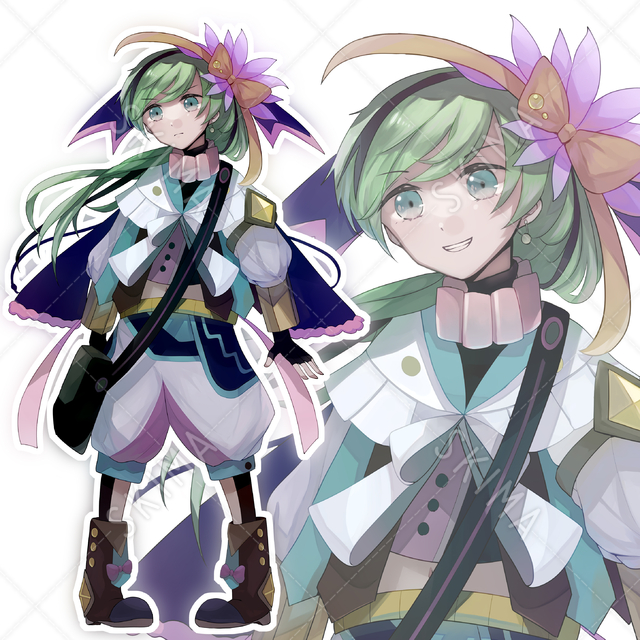 【表情差分5種類】ファンタジー風のかっこいい女の子