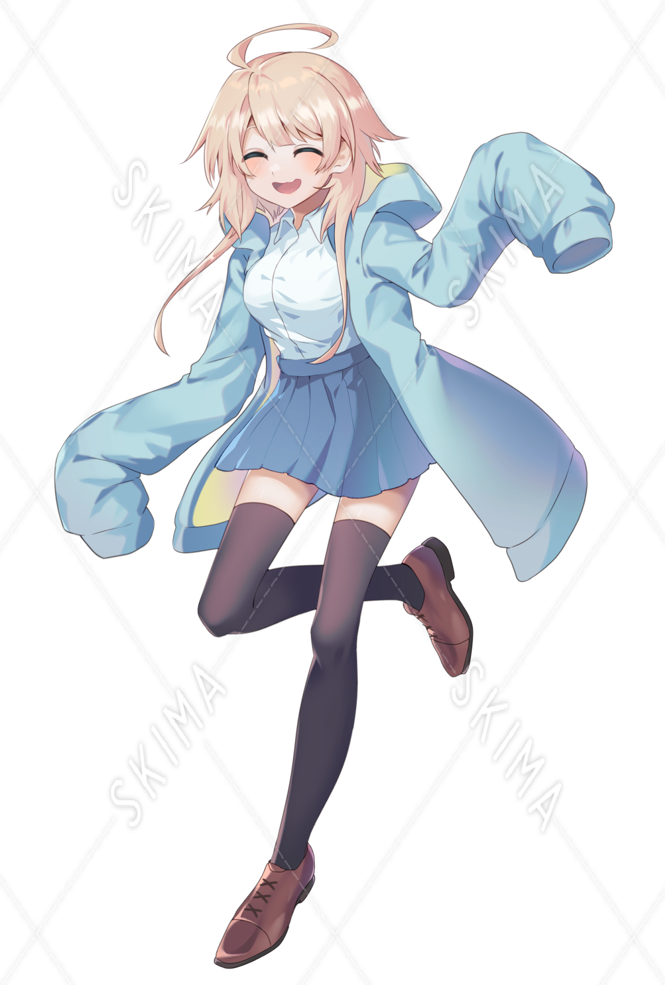 ぶかぶか袖の女の子 表情差分6種 リュック リボン差分 スキマ スキルのオーダーメイドマーケット Skima