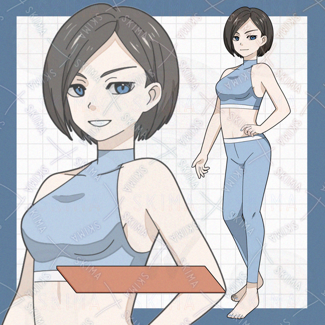 ヨガウェアのお姉さん