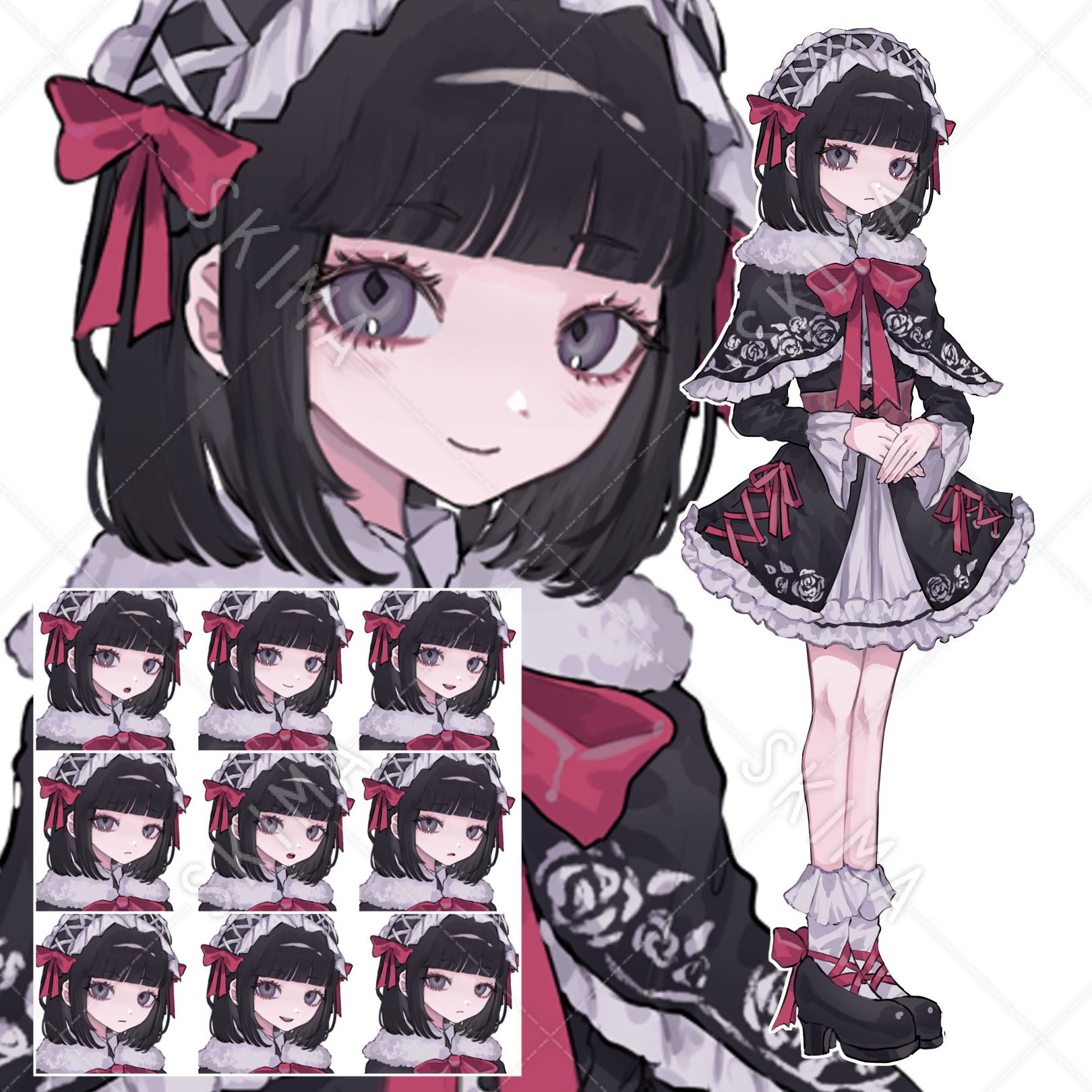 表情10種 ゴスロリの少女 スキマ スキルのオーダーメイドマーケット Skima 表情10種 ゴスロリの少女 スキマ スキルのオーダーメイドマーケット Skima