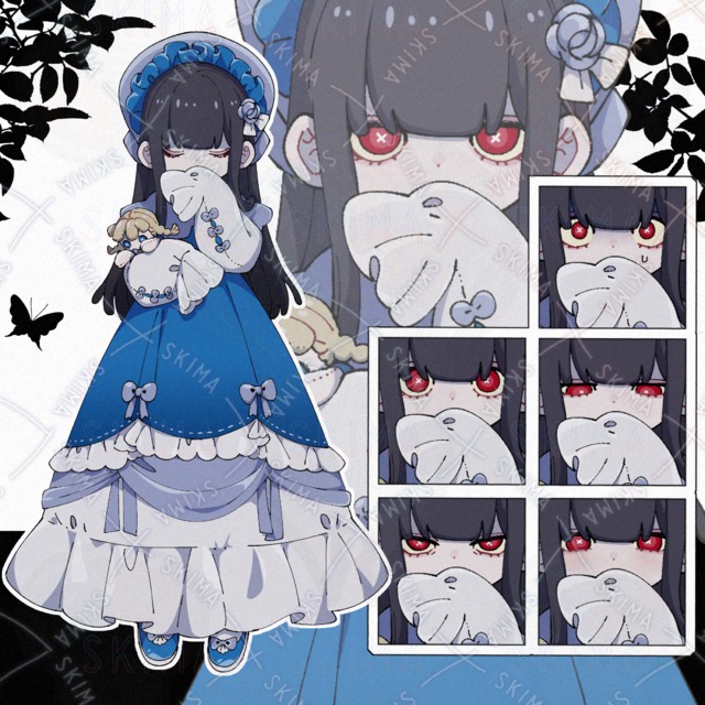 【表情7種】ドール風/洋風ホラー/クラシカルロリータ