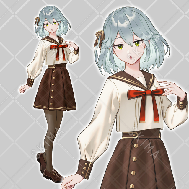 ジト目っぽい学生