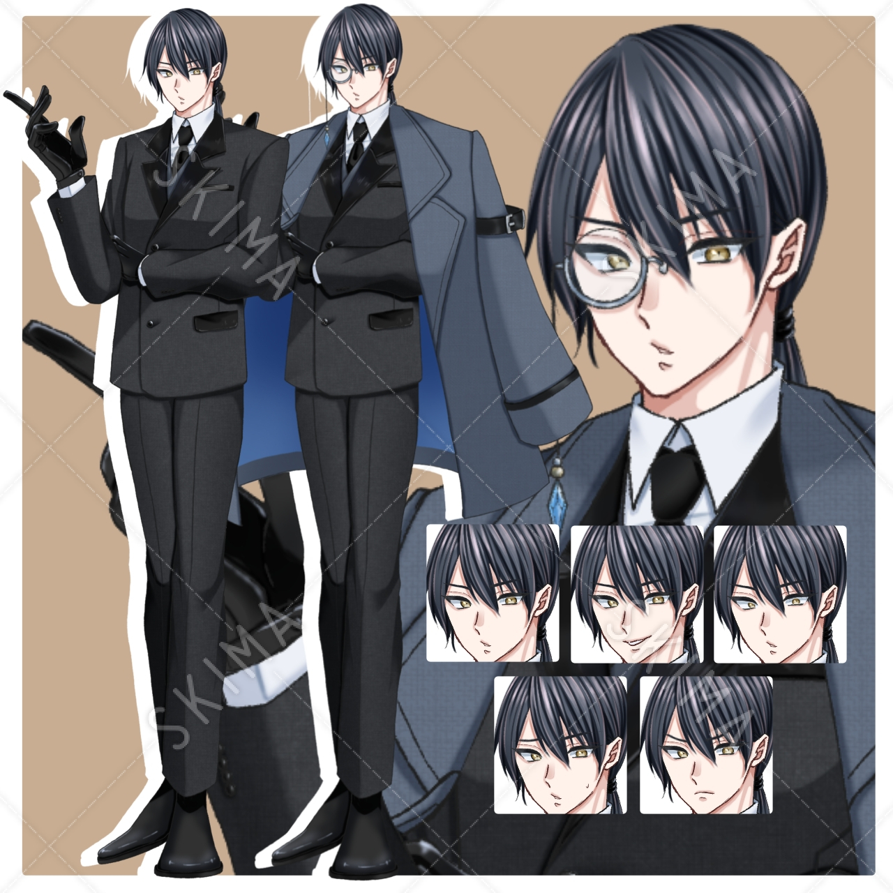 モノクル スーツ男性 スキマ スキルのオーダーメイドマーケット Skima