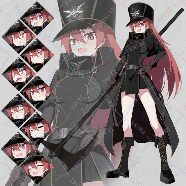 軍服ちゃん【表情9種】