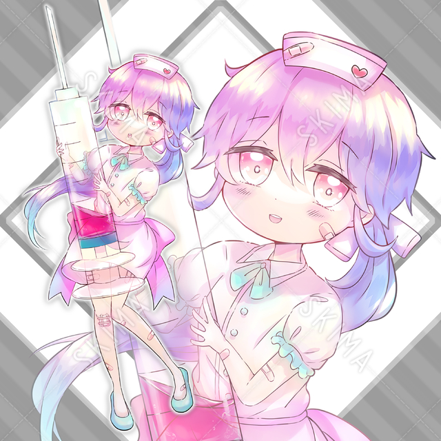 【表情差分7種類】ナースの女の子