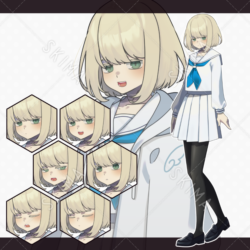 ゆるふわ系白セーラー女子 6種 パーカー スキマ スキルのオーダーメイドマーケット Skima ゆるふわ系白セーラー女子 6種 パーカー スキマ スキルのオーダーメイドマーケット Skima
