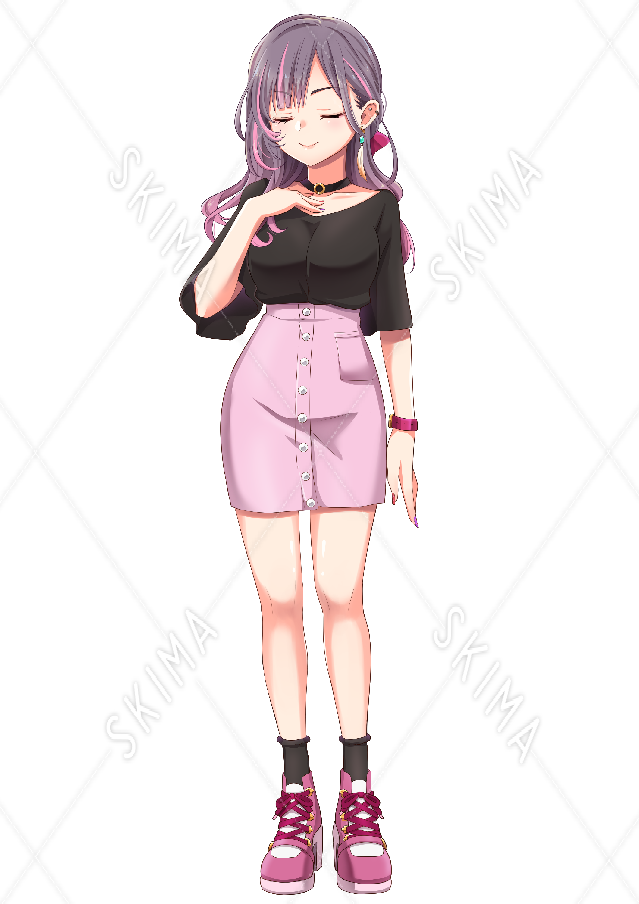 値下げ2月末迄 表情差分9種 かわいい オシャレ女子 スキマ スキルのオーダーメイドマーケット Skima