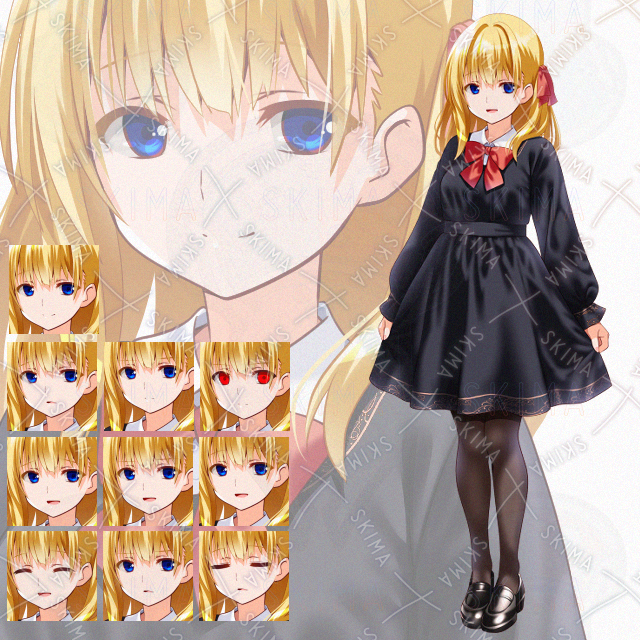 【表情10種】金髪幼女