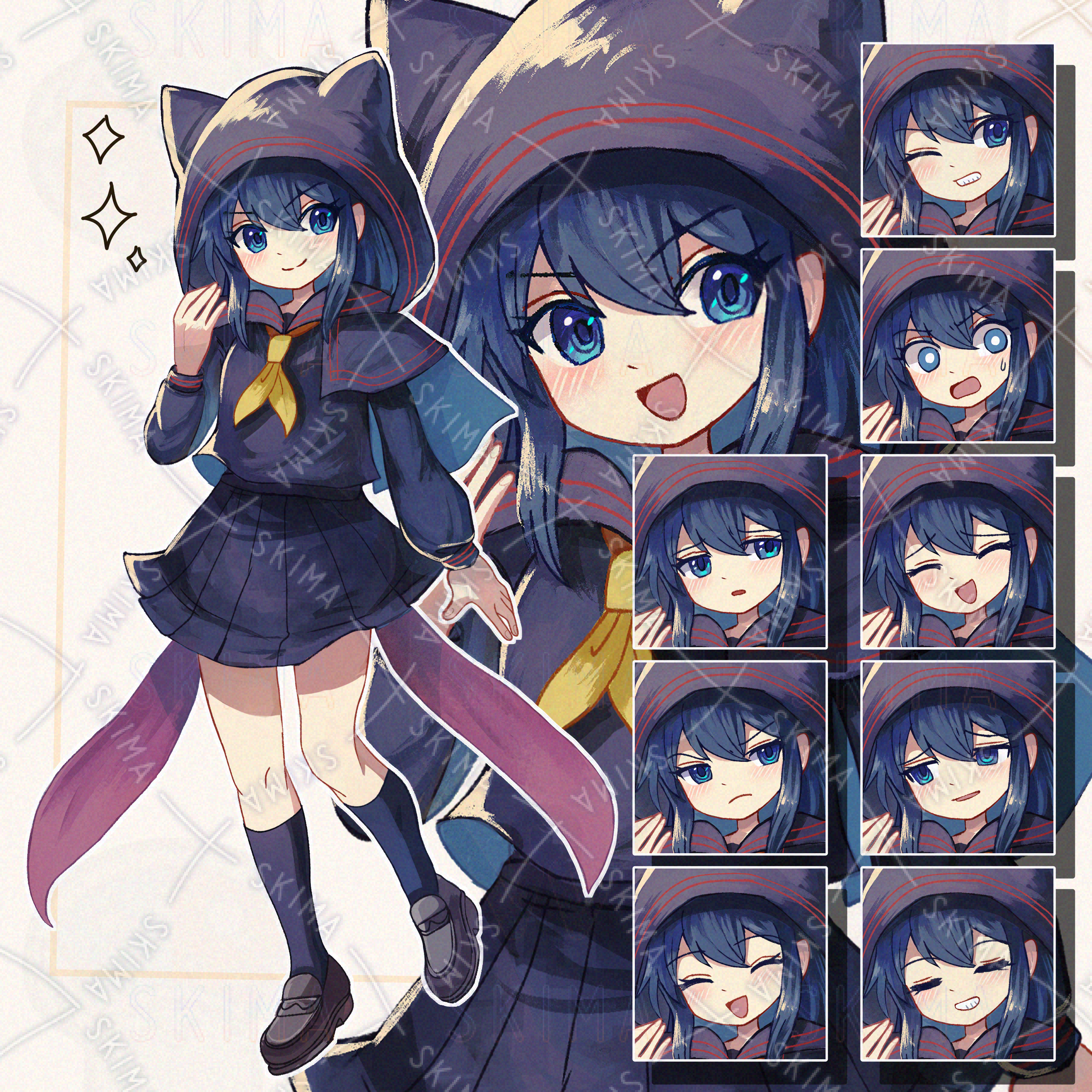 Richaros　セーラー風猫耳 Richaros セーラー風猫耳