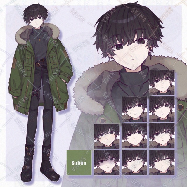 【表情10種】モッズコートさん