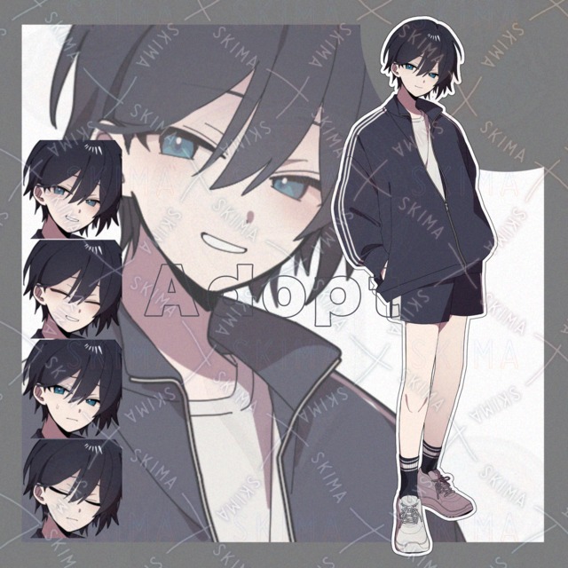 Adopt20　TRPG全身立ち絵[表情差分/全5種]