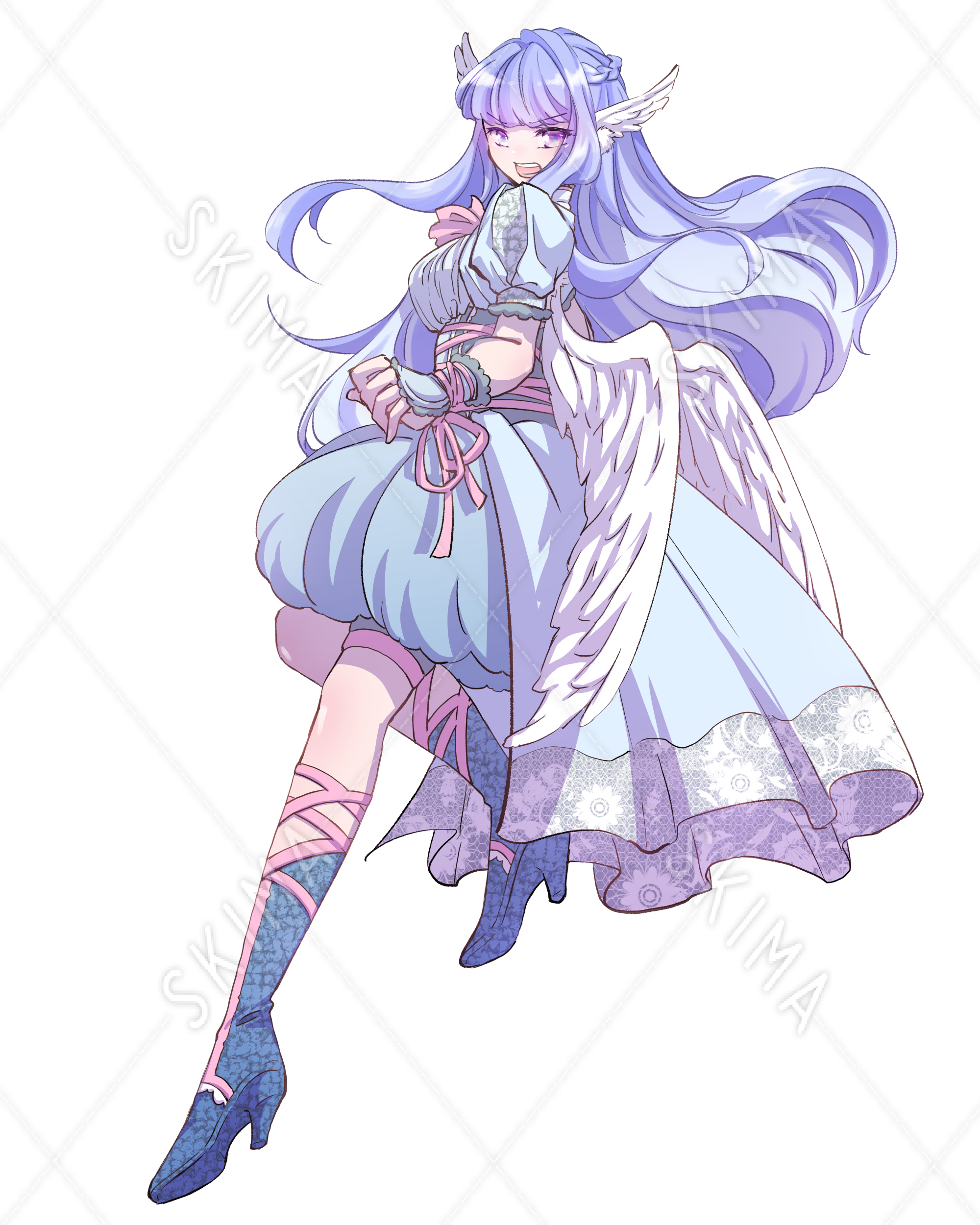 表情差分6種 天使の女の子立ち絵 スキマ スキルのオーダーメイドマーケット Skima