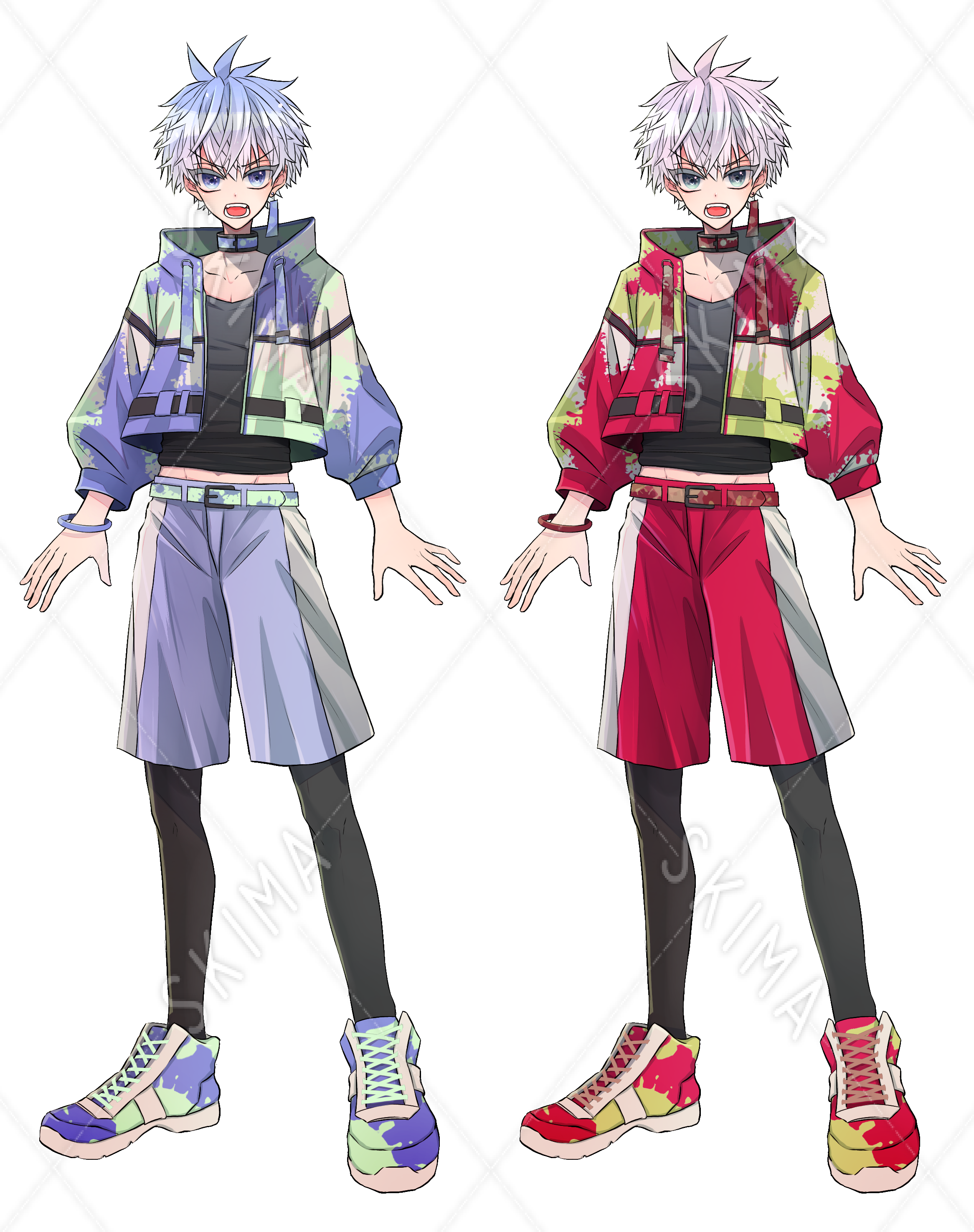 スポーツ好きの少年 標準 表情差分5種 2 色差分 スキマ スキルのオーダーメイドマーケット Skima