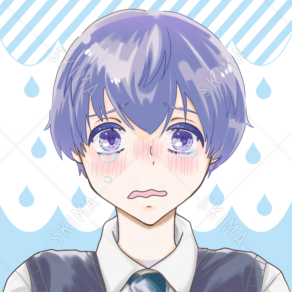 Snsアイコン 泣き顔男子 スキマ スキルのオーダーメイドマーケット Skima