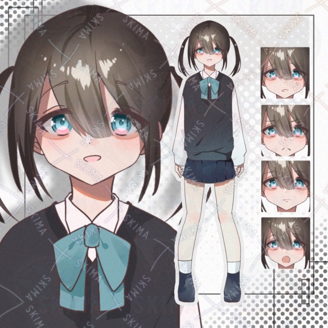 【立ち絵】女の子 ツインテール