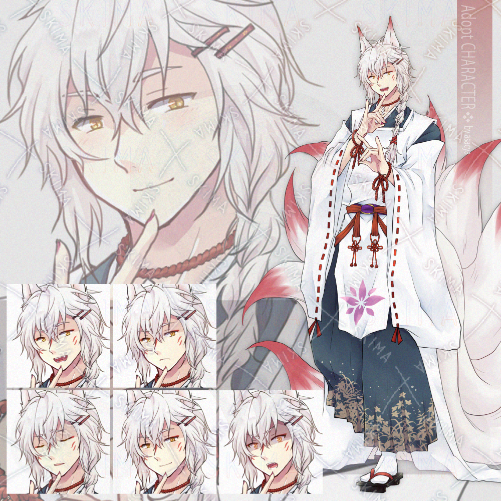 九尾様専用出品 （九尾の狐 妖狐 白狐 fox 羊毛フェルト アート