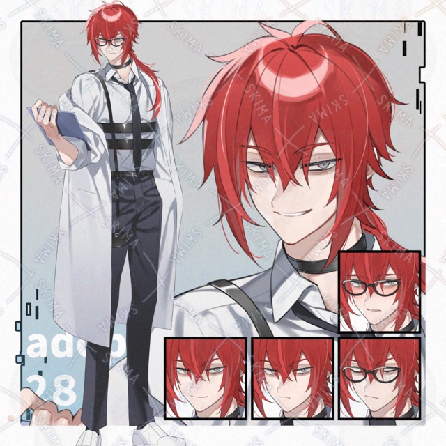 adopt28【表情7種・眼鏡】