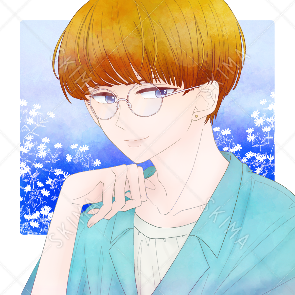 色素薄い系青年 重めのマッシュヘア スキマ スキルのオーダーメイドマーケット Skima