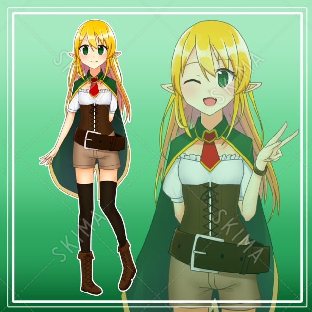 【差分10種】エルフの女の子