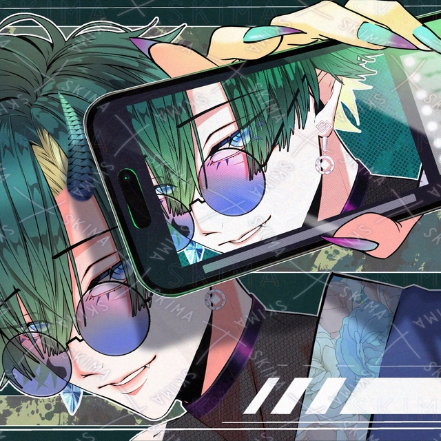 No.117【標準＋表情差分9種＋眼鏡差分10種＋サムネ風イラスト】