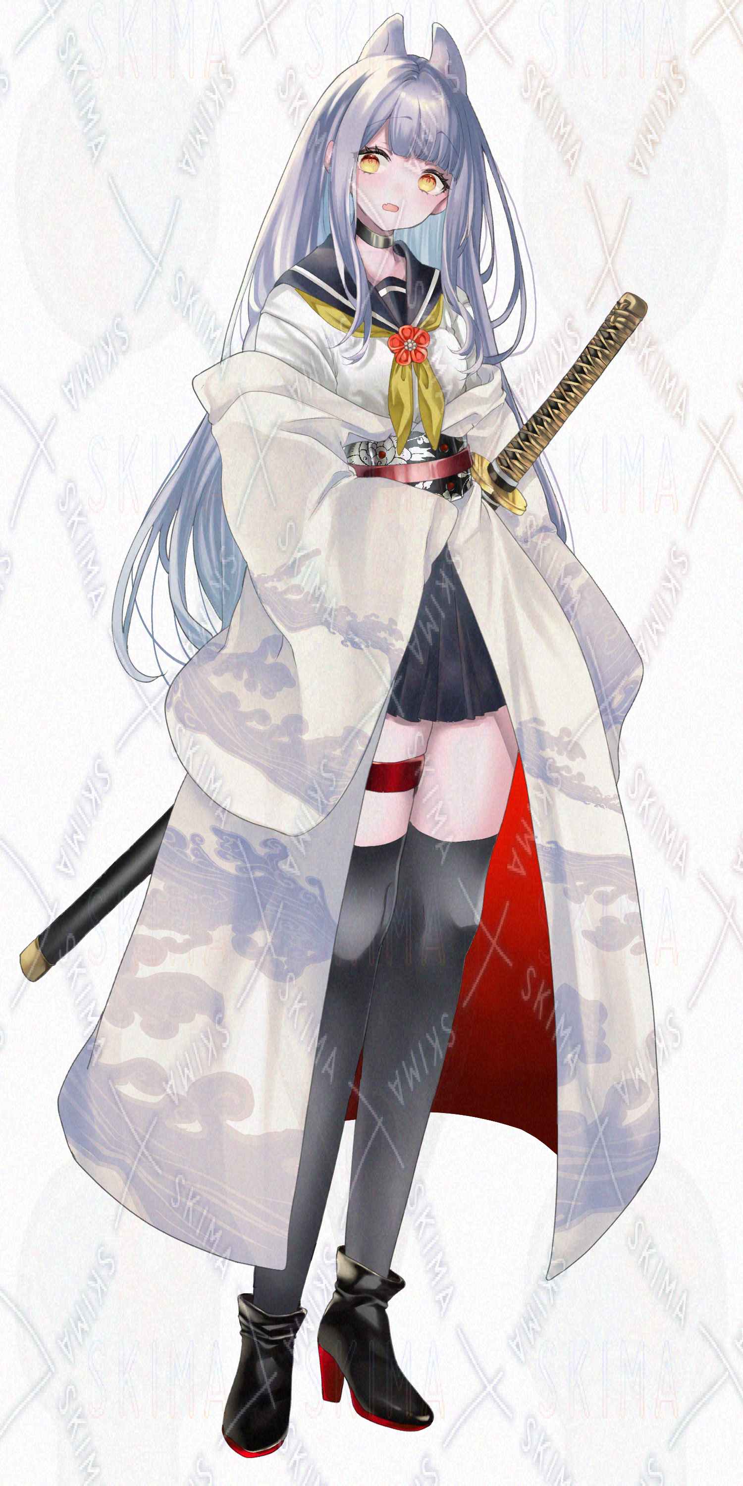 adopt] 着物×セーラー服の女の子 | SKIMA（スキマ）