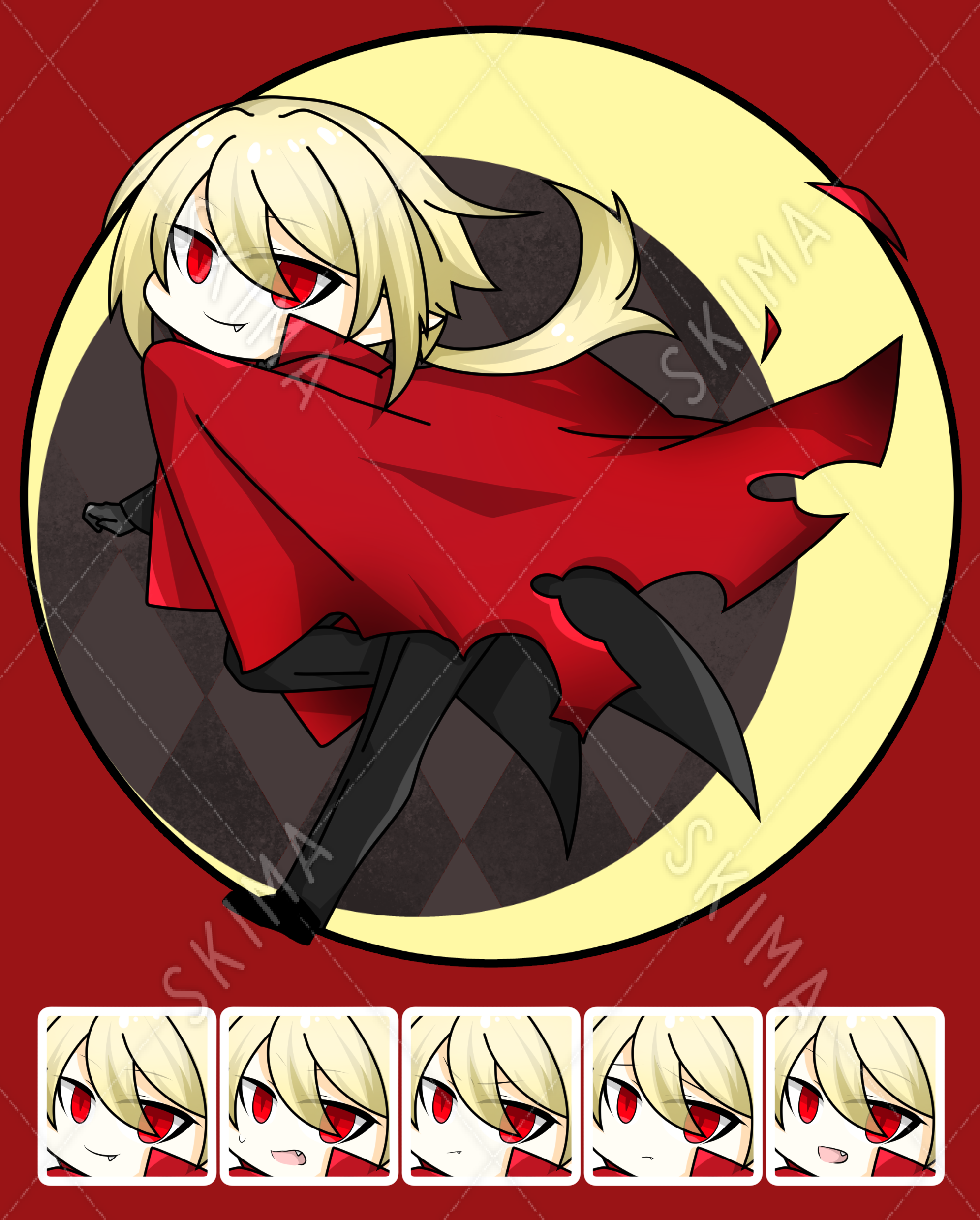 吸血鬼のデフォルメキャラクター スキマ スキルのオーダーメイドマーケット Skima