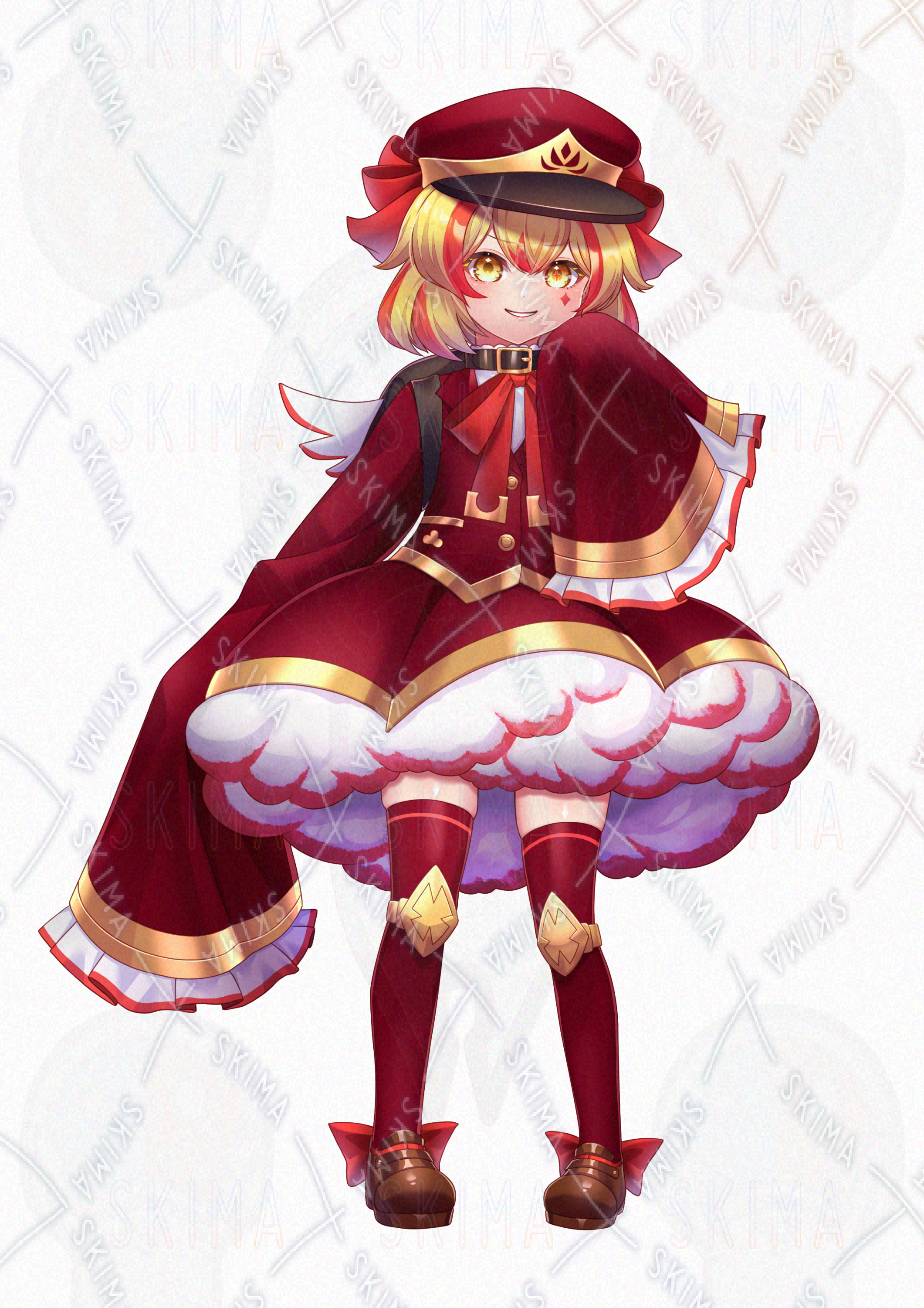 赤メッシュの少女 | SKIMA（スキマ）