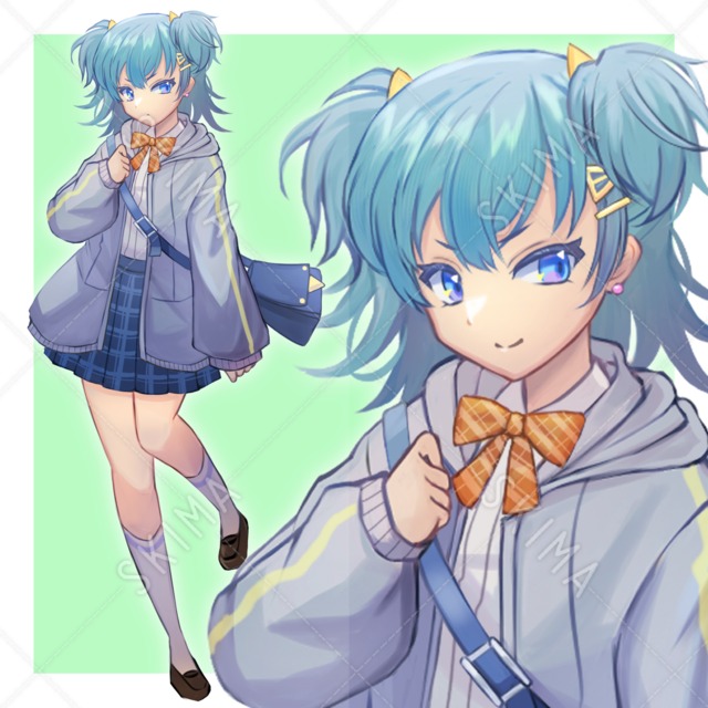 Snsアイコン 風船ガムと女の子 スキマ スキルのオーダーメイドマーケット Skima